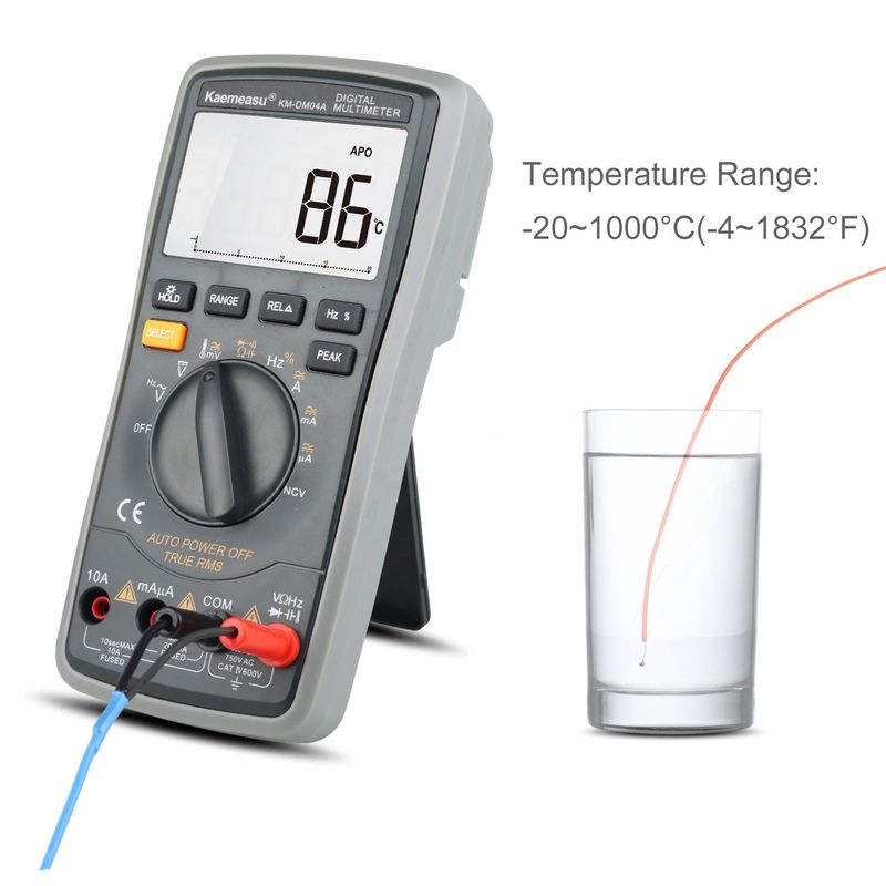 Parties électriques ABS 04A OEM ODM Autos de gamme équipement de laboratoire Smart Multitester DC/AC 20000 Comptes Multimètres numériques