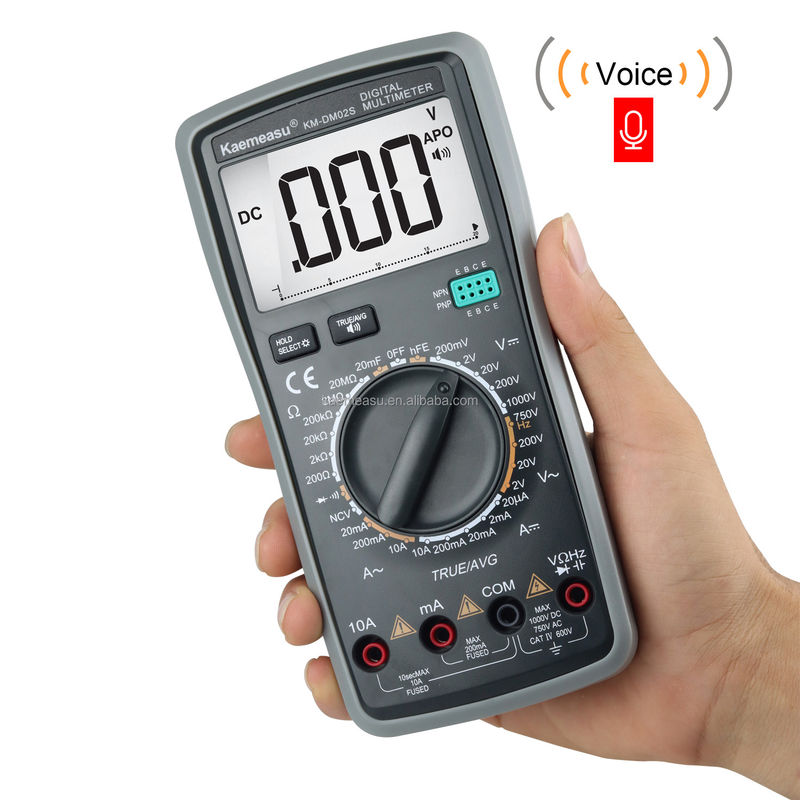 Vente à chaud Autoranging Multitester DC/AC NCV T-rms électrique intelligent avec multimètres numériques True RMS