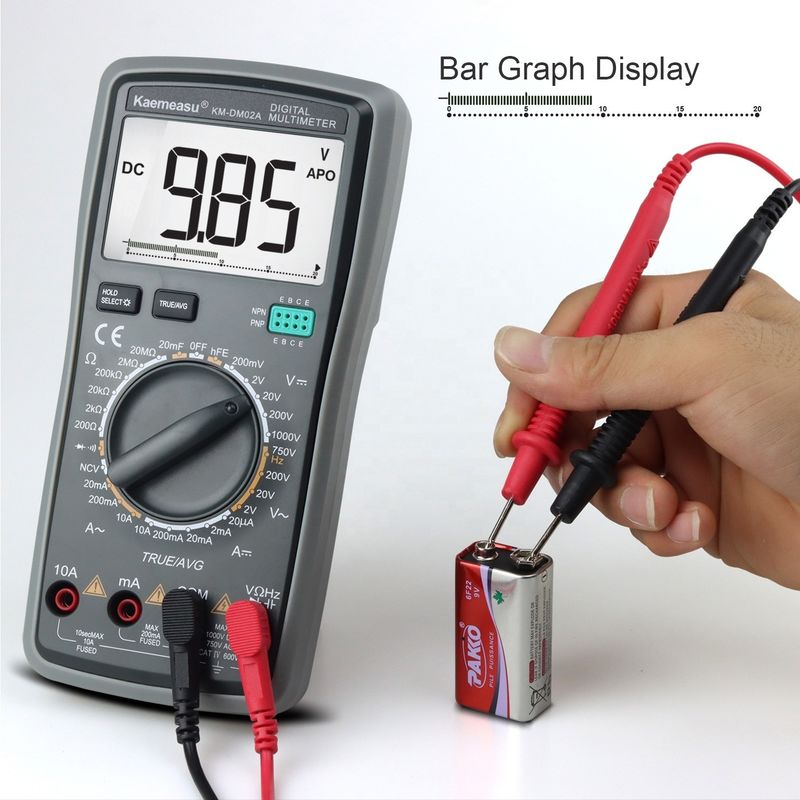 Vente à chaud Autoranging Multitester DC/AC NCV T-rms électrique intelligent avec multimètres numériques True RMS