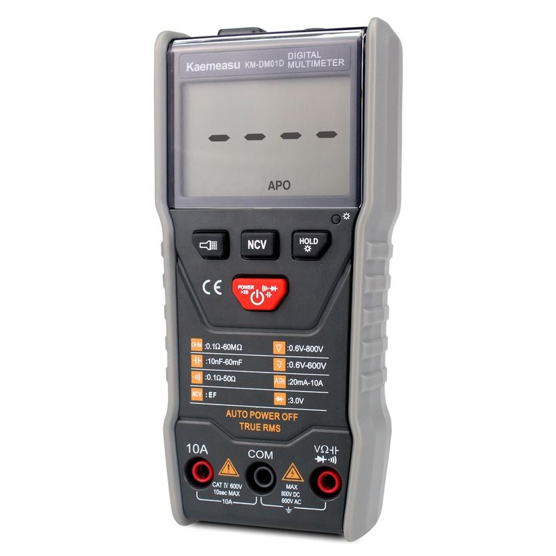Multimètres automatiques 3 5/6 chiffres DC/AC True-rms Multimètre numérique avec Ncv Multimètre Tester