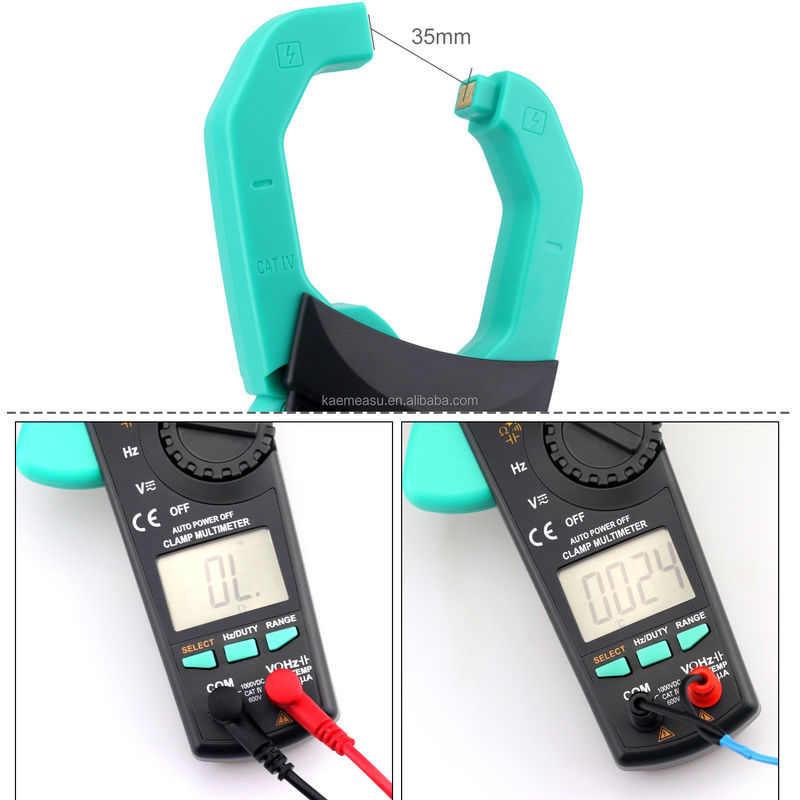 903 Clamp Meter 6000 Counts Multimètre automatique Rnage AC DC Testeur de tension Continuité Buzzer 1000v Multimètres