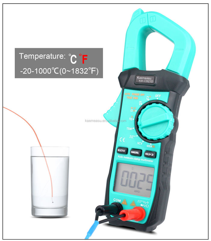 Multimètre numérique portable avec détecteur de tension et pinceau pour mesurer la portée de résistance 600Ω/6kΩ/60kΩ/600kΩ/6MΩ/40MΩ