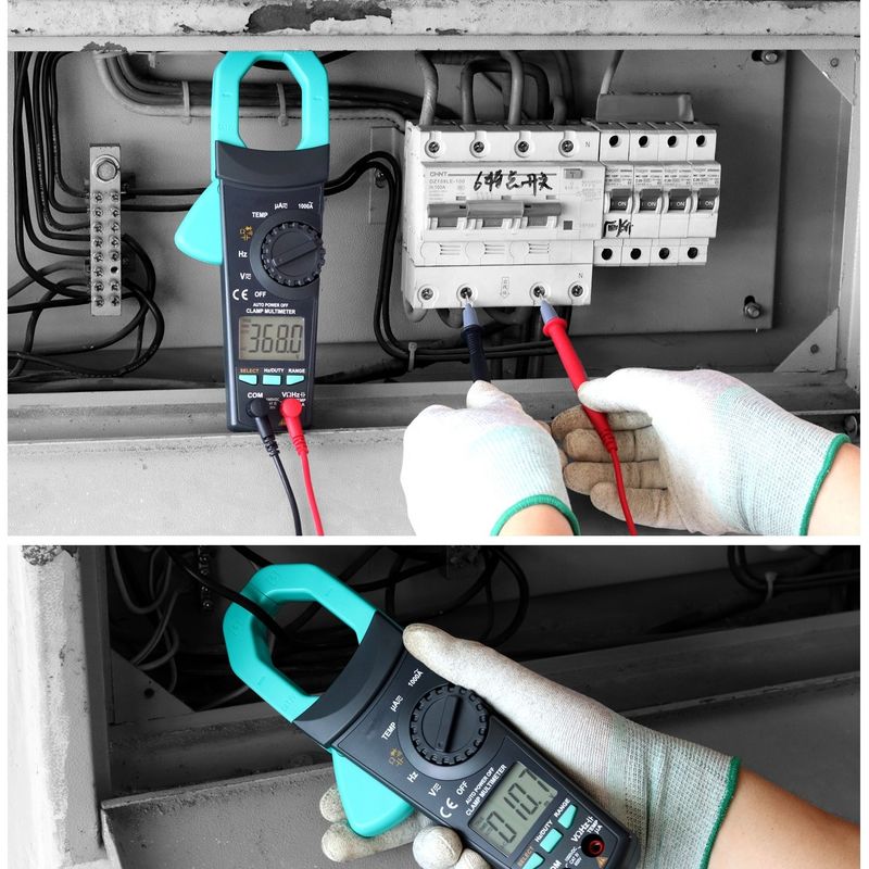 Compteur professionnel de tension à pinceau AC/DC de 1000 A avec affichage à 3 5/6 chiffres et mesure de courant multifonctionnelle
