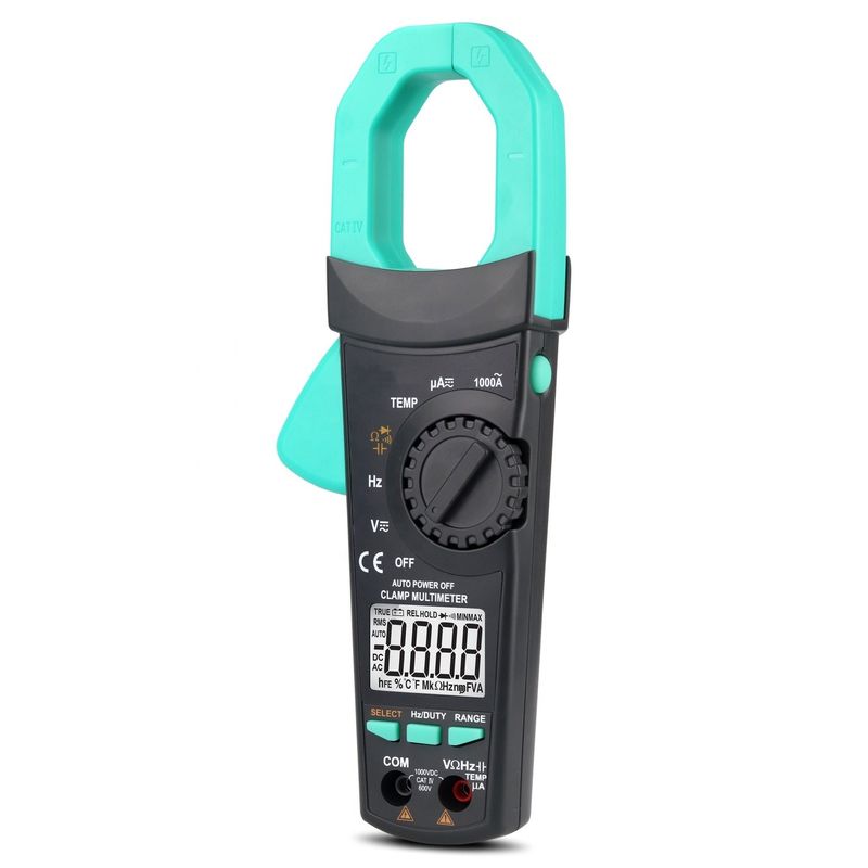 Parties électriques ABS 300g Digital AC DC Clamp Meter Automètre de portée Multimètre True Rms Ncv Ampère