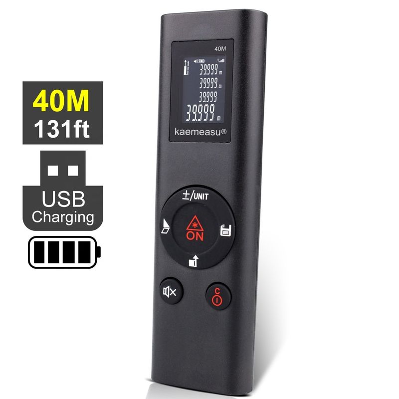 40m Mini Portable USB Rechargeable Laser Distance Mètre haute précision infrarouge réglateur électronique Laser Range Finder