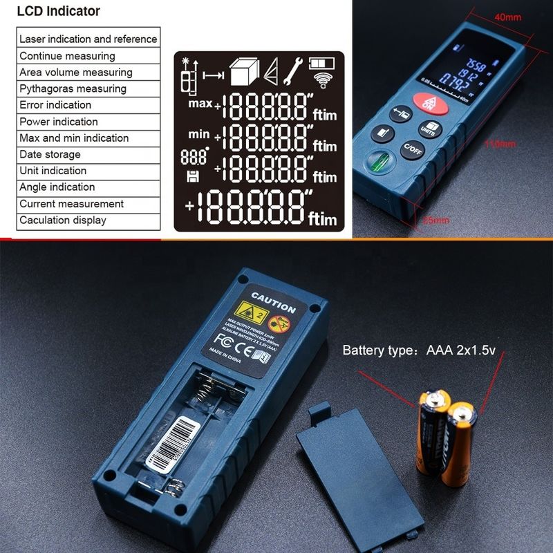 OEM ODM Mini Portable Laser Distance Meter Outils de mesure Ruler électronique Finder de portée laser numérique à vendre