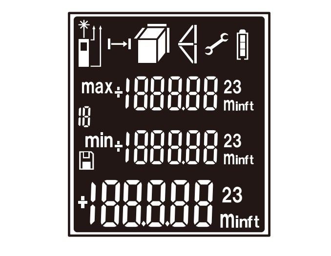 Équipement de mesure de distance électrique mini-télémètres laser numériques portables 0,05-120m