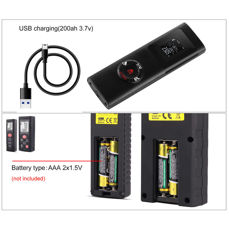 Meilleur vendeur Télémètres numériques de haute précision Ruler laser électrique Mini équipement de mesure portable Télémètre laser