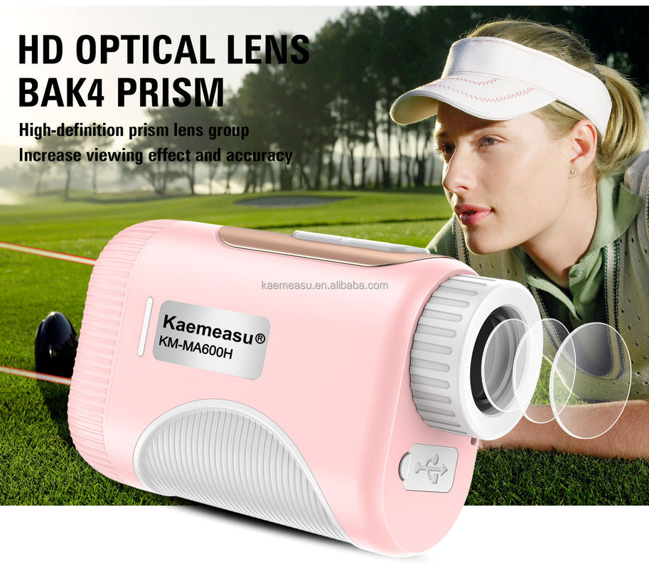 OEM 1000m Piste de golf portée Laser Distance Meter Golf Laser Télémètres Couleur rose pour les enfants et les femmes