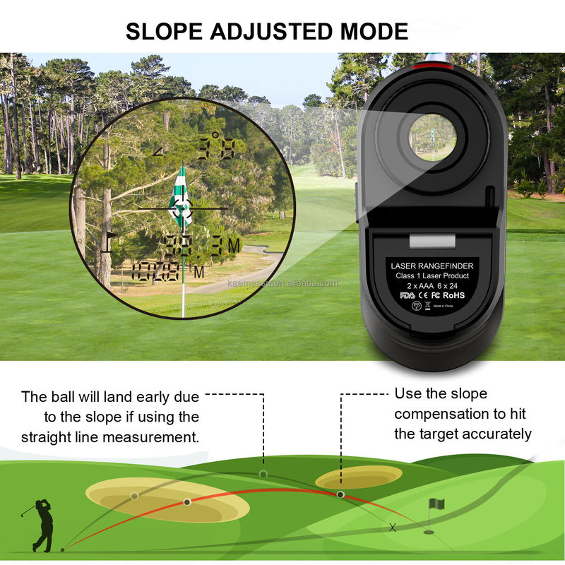 D450m Batterie Laser Distance Mètre Range Finder Golf Rangefinder Champ de chasse avec niveau de sécurité laser de classe 1 -20-50C