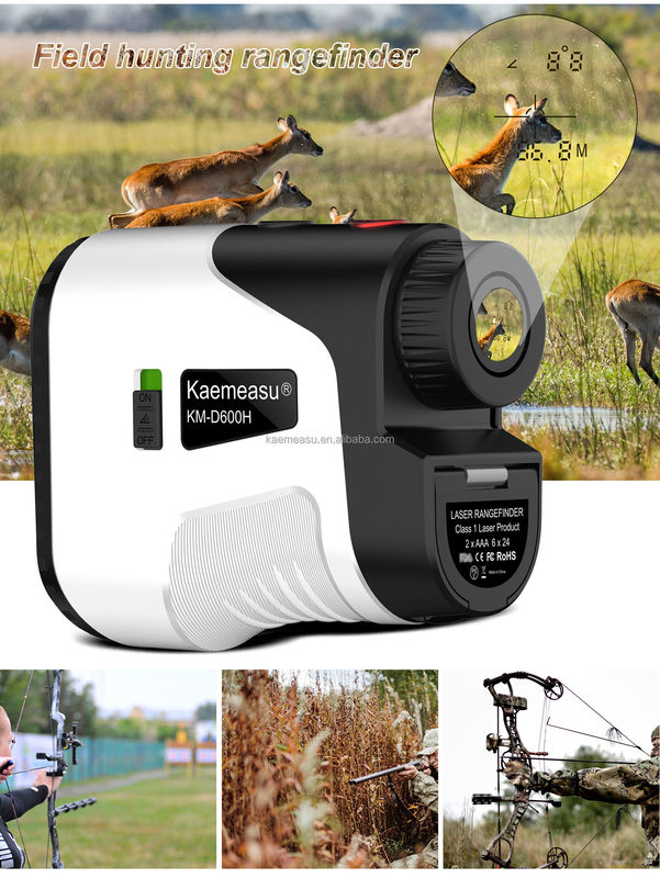 D600m Télémètre laser Distance Mètre Golf Chasse Industrie Mesure en plein air Utilisation Télémètre Chasse