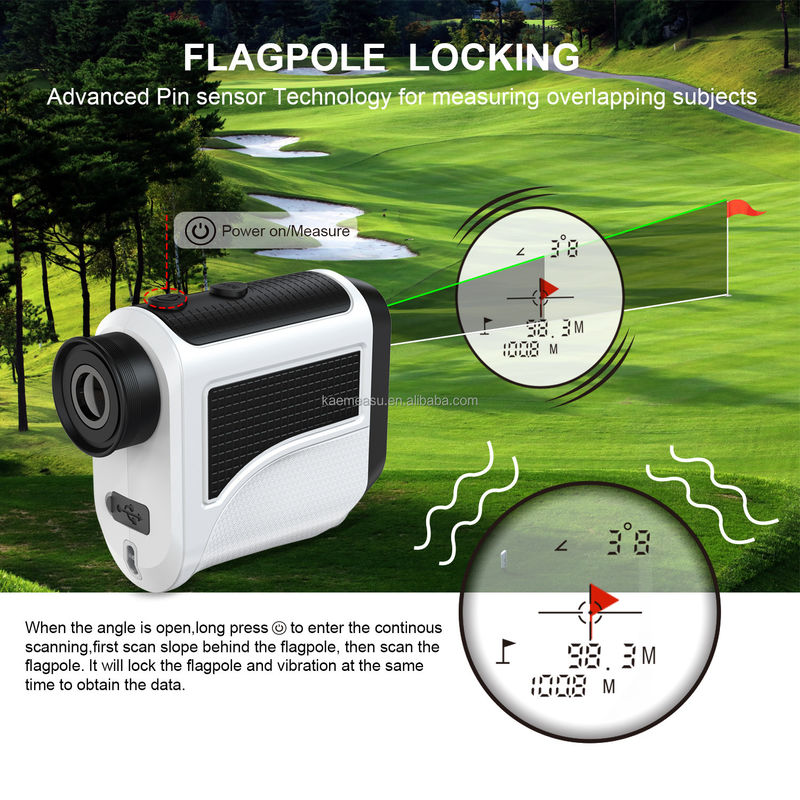 Modèle F Affordable Golf Télémètre Pincelle de pente à la recherche d'un outil de mesure de distance laser léger