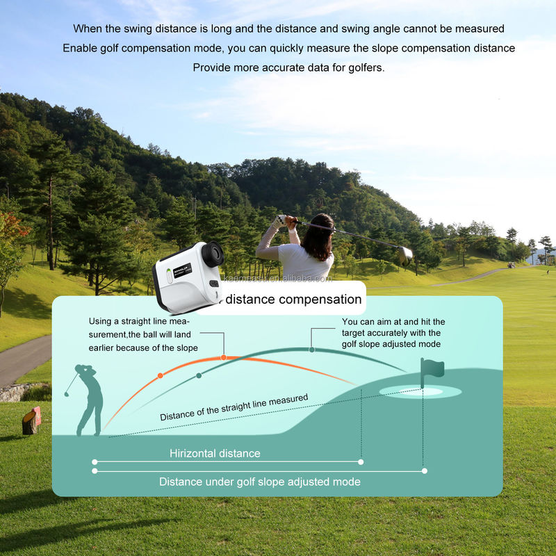 Modèle F Affordable Golf Télémètre Pincelle de pente à la recherche d'un outil de mesure de distance laser léger
