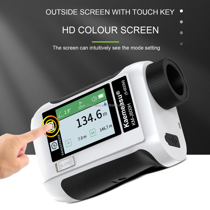 J Écran LCD amélioré Golf Sport Laser Range Finder avec portée de 1500m et instruments optiques