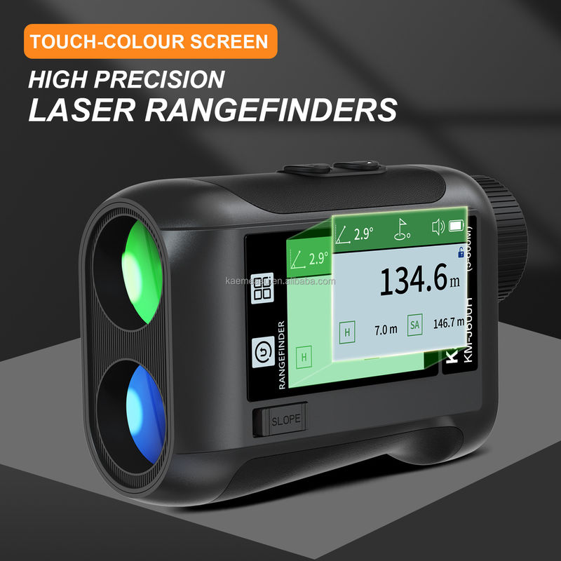 J Écran LCD amélioré Golf Sport Laser Télémètre optique Instruments de chasse Diastimètre Téléscope de golf intelligent