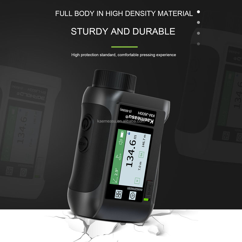 J600m Télémètre laser rechargeable à lecture rapide Télémètre à distance laser écran LCD stockage de mémoire Portable