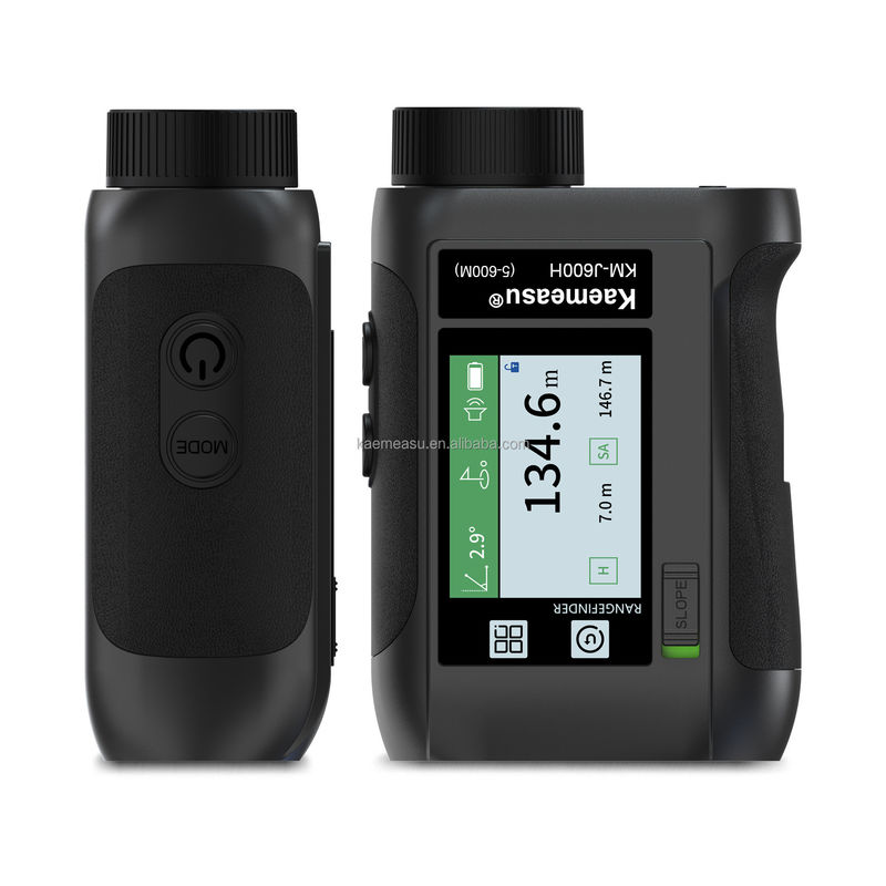 J600m Télémètre laser rechargeable à lecture rapide Télémètre à distance laser écran LCD stockage de mémoire Portable