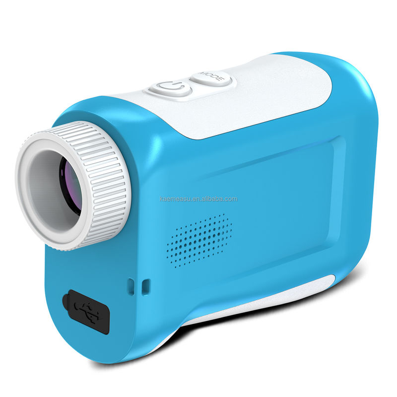 J Écran LCD amélioré Golf Sport Laser Range Finder 1500m Instruments optiques Diastimètre de chasse Magnification 6,5X Bleu