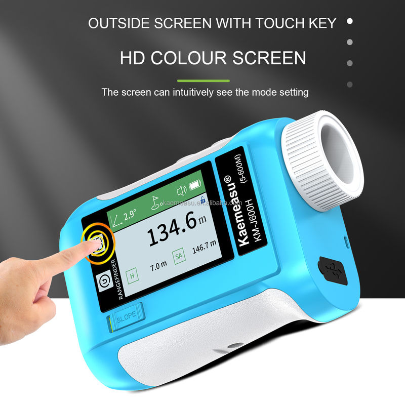 J600m Multifonction Laser Distance Meter Mesure de niveau de poche Calcul pour la construction Chasse au golf