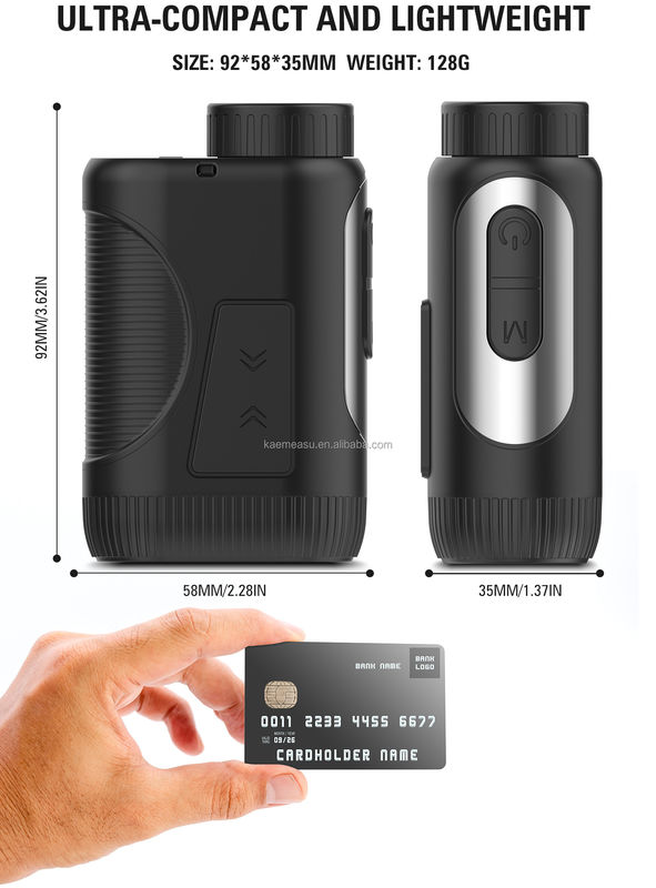 Téléscope de 600 m OEM de qualité industrielle Golf Laser Rangefinder Piste de portée et Laser Distance Meter avec des caractéristiques de pente de golf