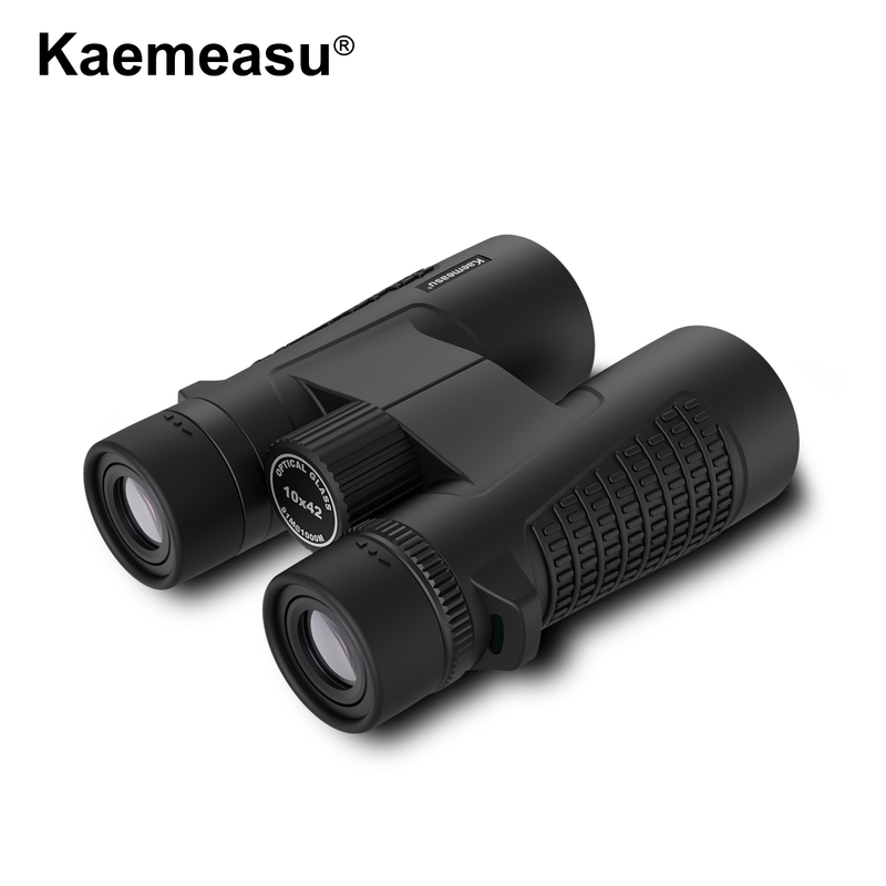 Kaemeasu C Modèle noir 10x42 HD Binoculaire imperméable à l'eau pour adultes, Binoculaire pour observation des oiseaux et randonnée, Optique avec prisme BAK4, Corps en alliage de magnésium antichoc, Vision claire et claire