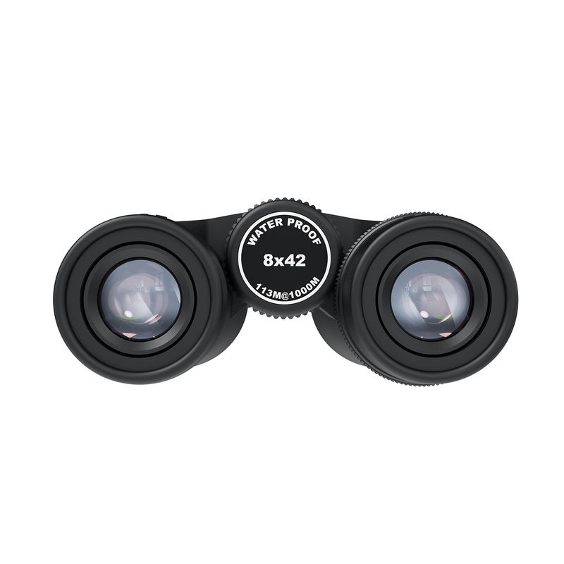 E 8x42 HD BAK4 Prisme Binoculars Pêche Escalade Sightseeing Binoculars compacts pour les voyages et les randonnées
